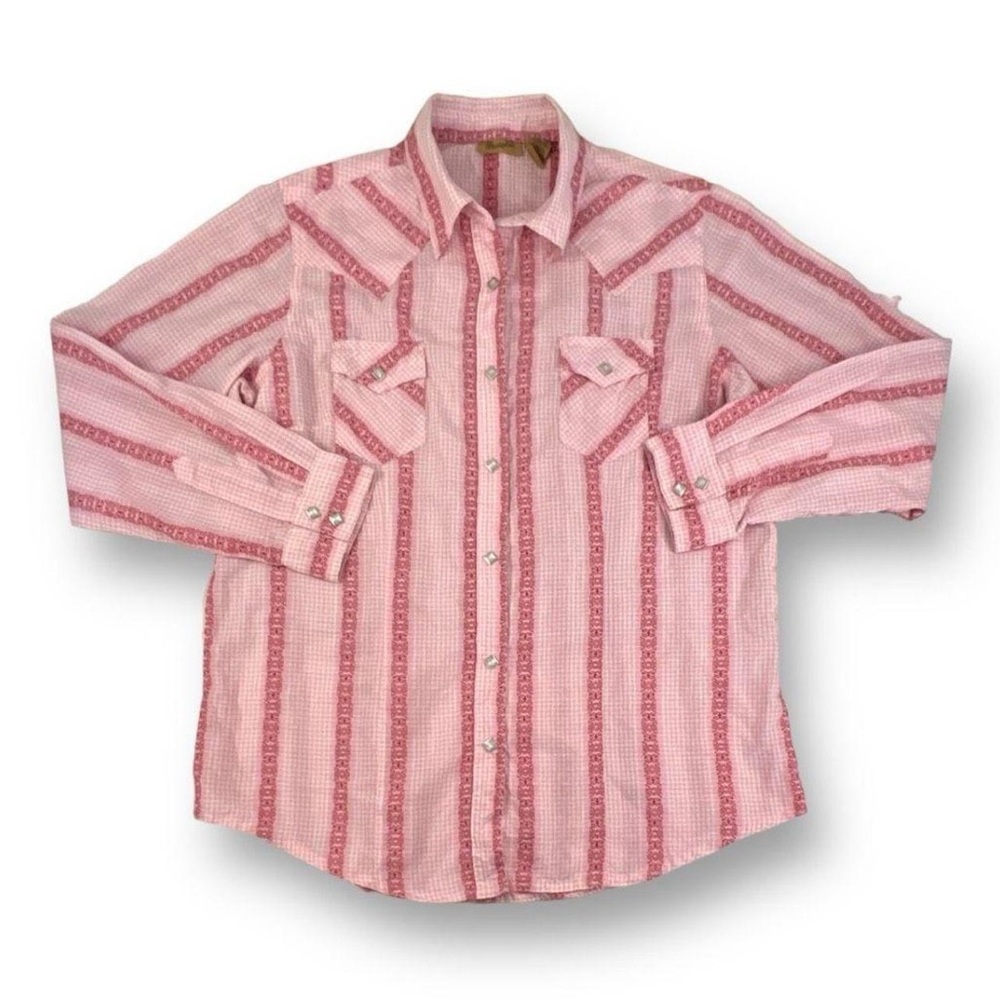 Pink Striped Button-Up Shirt